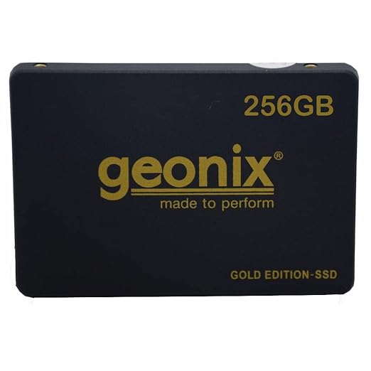 GEONIX SSD 256GB Gold(2.5 INCH) 3D Nand Flash Drive|SATA III 3.0 (6Gb/s)|Internal Solid State Drive(SSD)